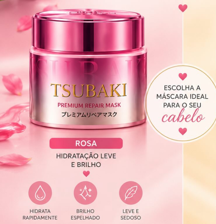Máscara Capilar Tsubaki Premium Pink